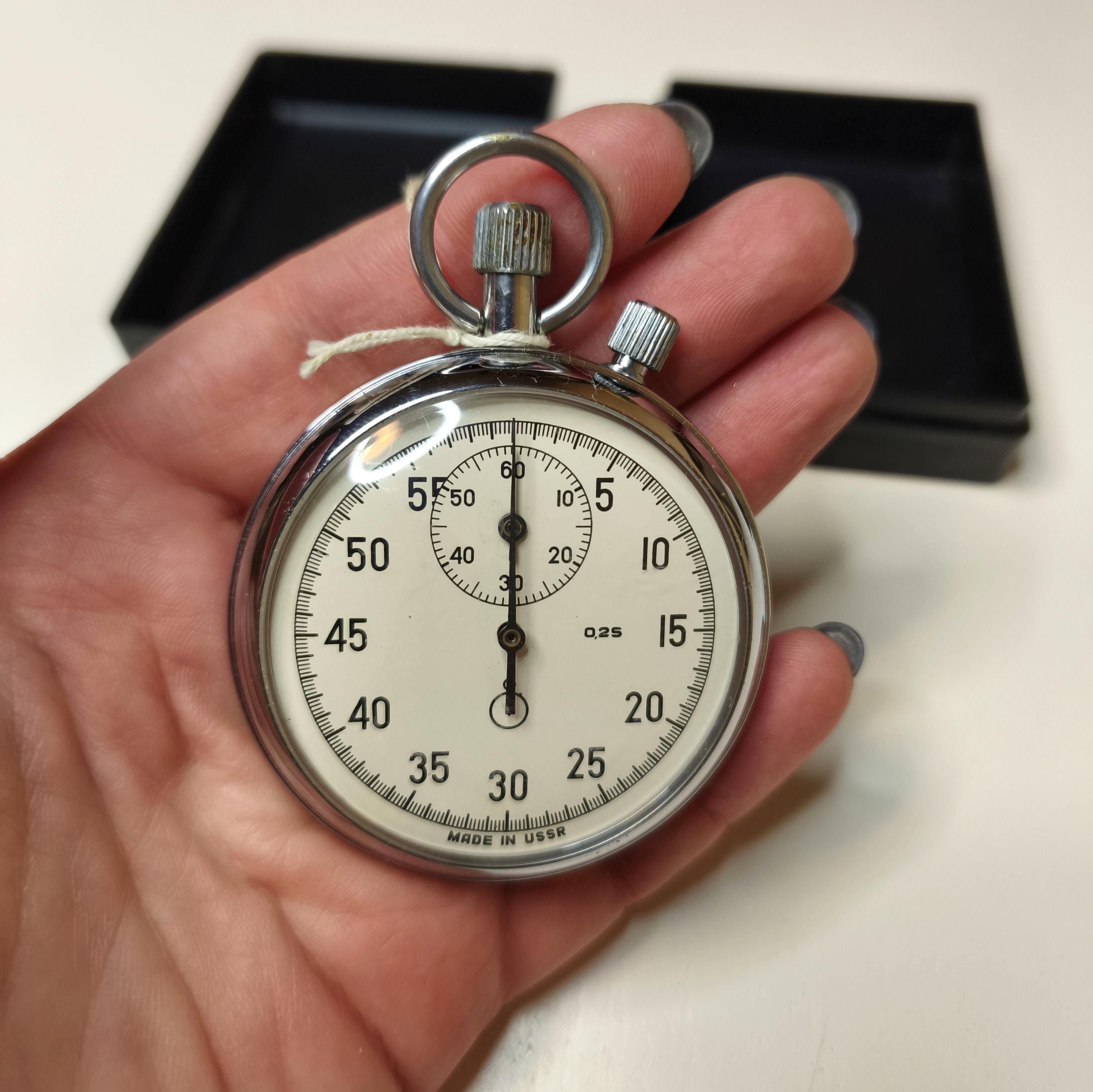 Chronomètre Vintage Zivy & Cie – Acier Suisse, Mouvement Mécanique Manuel, Cadran Chiffres Arabes