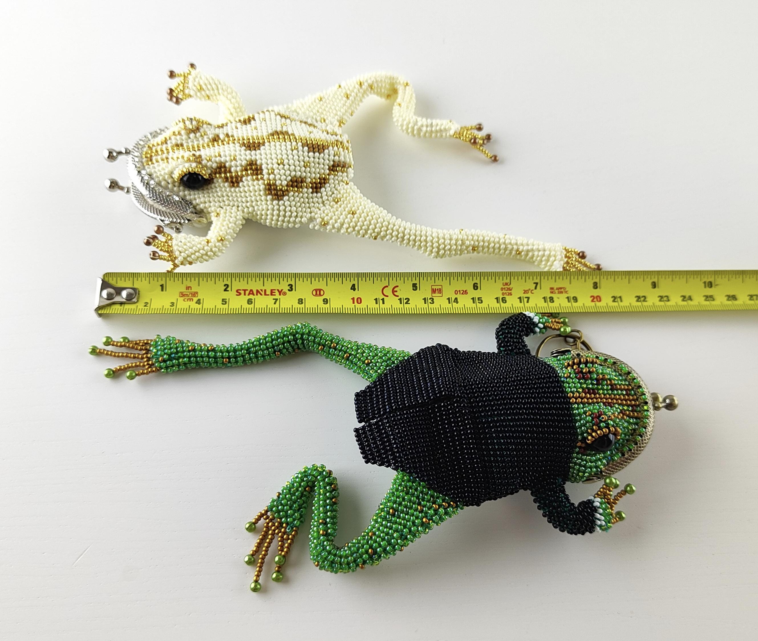 Handmade Beaded Frog Purse Set – Bride & Groom Wedding or