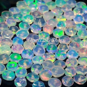 Perle di opale etiope sfaccettato: pietra preziosa Rondelle da 3-5 mm