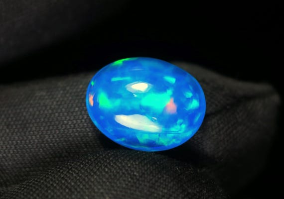 Welo Opal Cabochon, Paraiba Opal, Loose Gemstone, October Birthstone