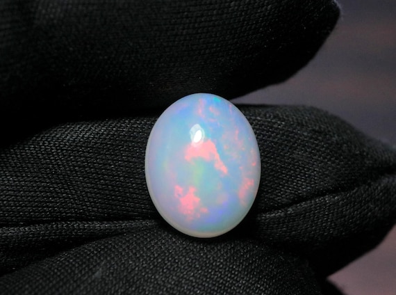 Ethiopian Welo Opal Cabochon: 2.75 CT Multi Fire Gemstone
