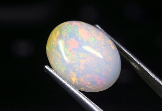 AAA Ethiopian Welo Opal Cabochon: 7.25 CT Oval Gemstone, October Birthstone (16x13x6.50 MM)