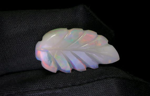 Welo Opal Leaf Carving, 3.70 CT Ethiopian Gemstone