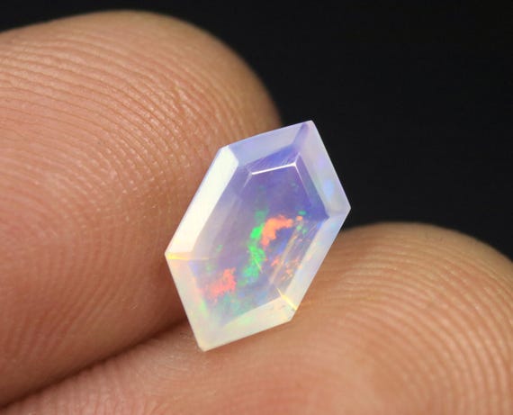 AAA Welo Fire Opal, Fancy Cut, 1.10 CT Loose Gemstone (10.5x6x4 MM)