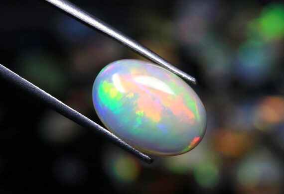 3.70 CT Welo Fire Opal Cabochon: Hand Polished Ethiopian Gemstone (14.80x10.30x5 MM)