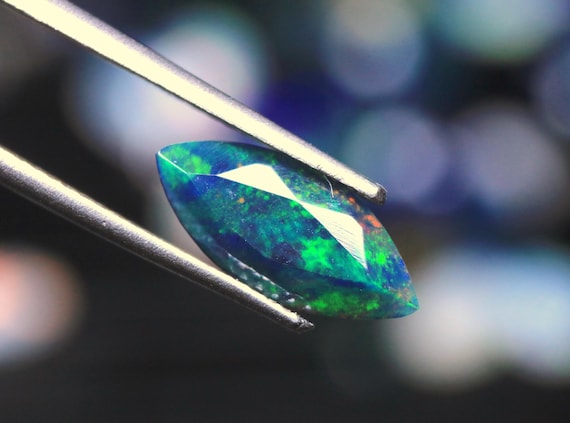 AAA Ethiopian Welo Opal Marquise Gemstone: 1.30 CT Faceted Fire Stone