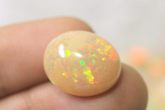Honeycomb Ethiopian Welo Opal Cabochon: 9.40 CT Oval Shape Natural Opal Loose Gemstone