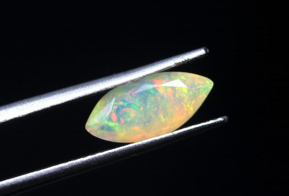AAA+ Natural Ethiopian Opal Gemstone for jewelry Making, Marquise Multi Fire Welo Opal Stone