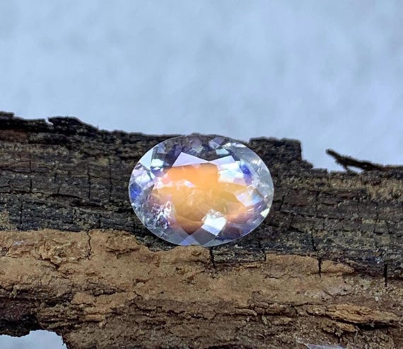Natural Madagascar Rainbow Moonstone Gemstone, June Birthstone Crystal Loose Gemstone For Making Ring & Pendant