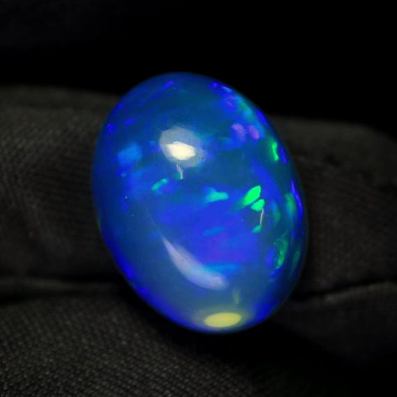 6.80 CT Welo Opal Cabochon: AAA Grade Paraiba Ethiopian Opal, Oval Gemstone 15x11.50x7 MM