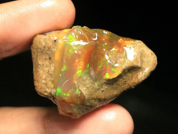51 Carat Ethiopian Crystal Opal Rough, Welo Fire
