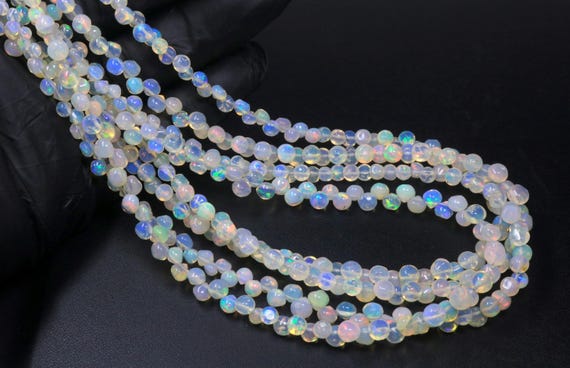 AAA Grade Ethiopian Opal Onion Beads: Smooth Welo Fire Opal Gemstone Bead Personalized Jewelry