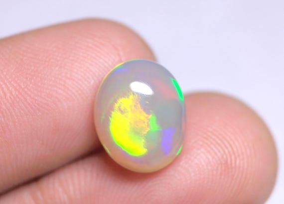Rare Welo Oval Opal, 3.20 CT Ethiopian Cabochon, Jewelry Making