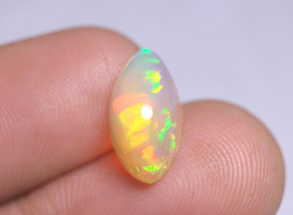 Rare Welo Marquise Shape Opal, 2.80 CT Ethiopian Cabochon, Jewelry Making