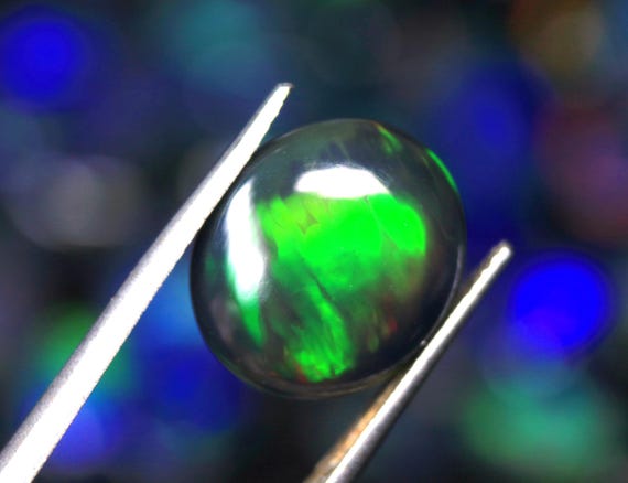 4.50 CT Ethiopian Black Opal Cabochon: AAA Grade Gemstone