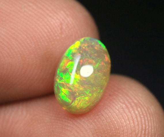 AAA Natural Multi Opal Cabochon, 1.50 CT Ethiopian Welo Gemstone