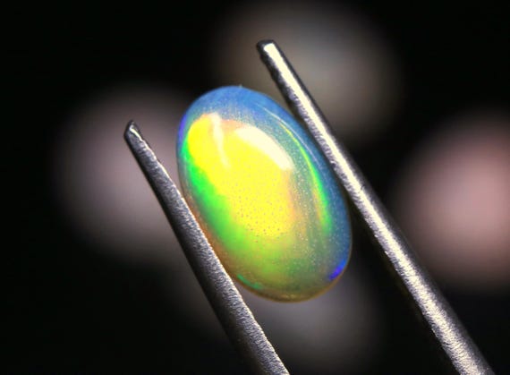 Ethiopian Fire Opal Cabochon, Oval Shape, 1.00 CT Natural Gemstone For Jewelry