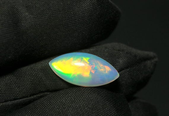 Ethiopian Welo Opal Gemstone: 3.65 CT Marquise Cabochon
