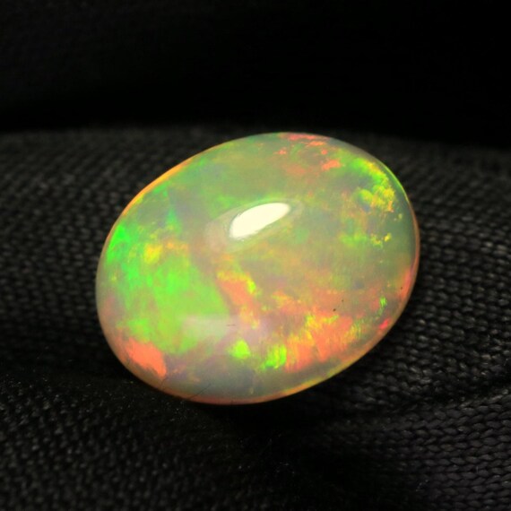 1.70 CT Rainbow Ethiopian Opal Cabochon, Oval Gemstone