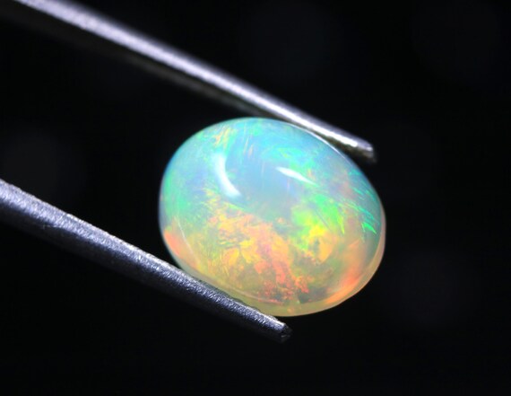Ethiopian Welo Opal Cabochon, 2.70 CT Oval Gemstone, Jewelry Making