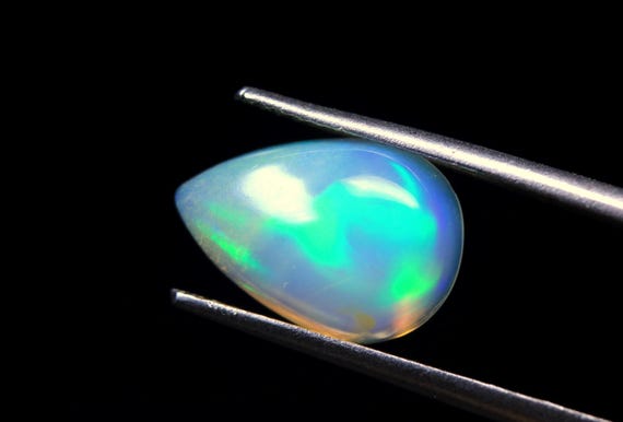 Ethiopian Welo Opal Cabochon: 2.15 CT Pear Shape Gemstone