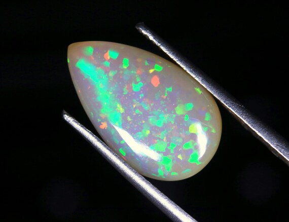 Welo Opal Cabochon: 3.60 CT Brown Ethiopian Pear Gemstone