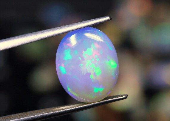 Honeycomb Ethiopian Opal Cabochon: 3.65 CT Hand Polished Gemstone