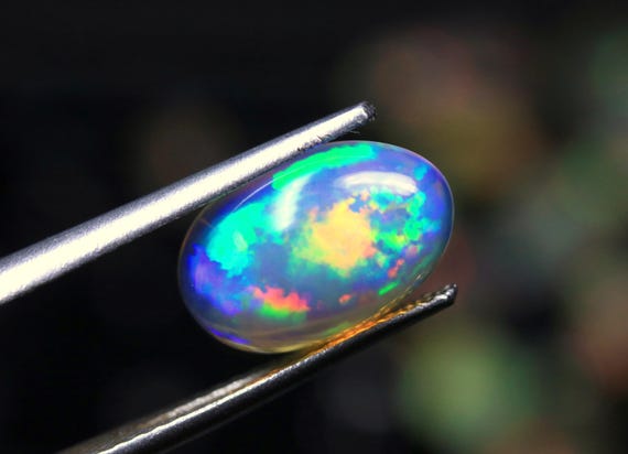 Ethiopian Opal Cabochon, 1.85 CT Oval Welo Opal Loose Stone
