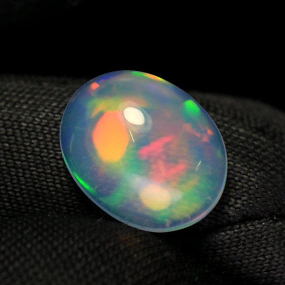 Ethiopian Welo Opal Cabochon, 2.10 CT Oval Multicolor Gemstone
