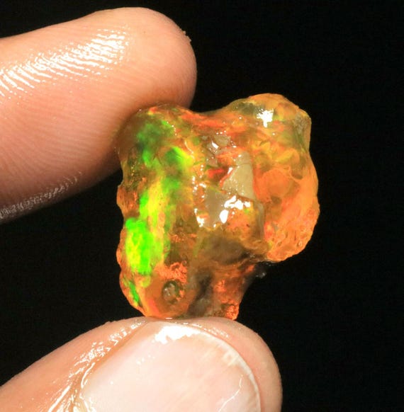 Natural Ethiopian Welo Opal Rough, Fire Opal Specimen, 14 CTS