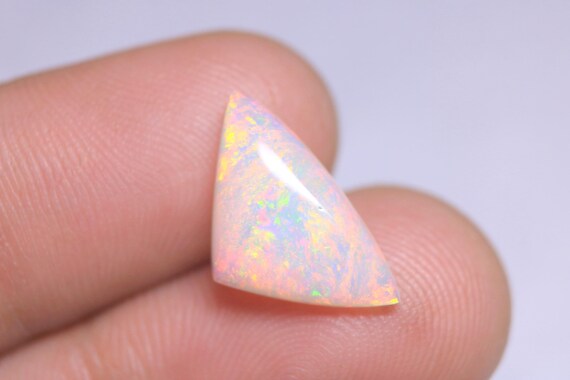 Natural Ethiopian Welo Opal Cabochon, 3 CT Fancy Crystal Gemstone