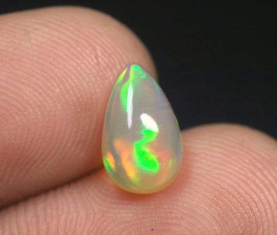 Rare Welo Pear Opal, 1.10 CT Ethiopian Cabochon, Jewelry Making