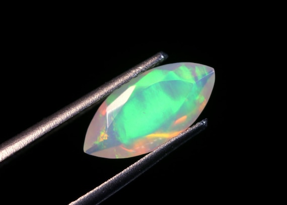 White Ethiopian Welo Opal Stone, Marquise Cut, 1.10 CT