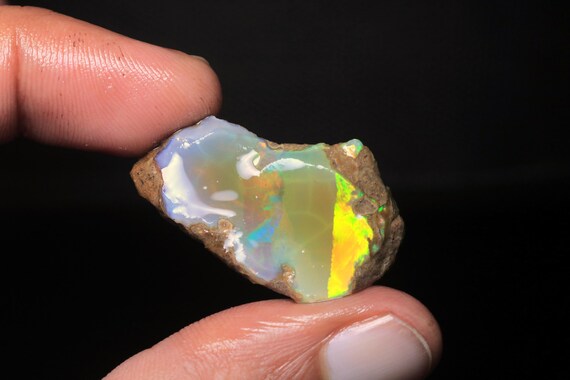 AAA Ethiopian Opal Rough, 28.15 CT Multi-Fire Gemstone