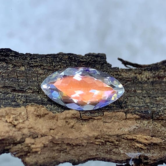 Faceted Madagascar Moonstone Gemstone, Natural Rainbow Loose Stone, Jewelry Making Supply, June Birthstone