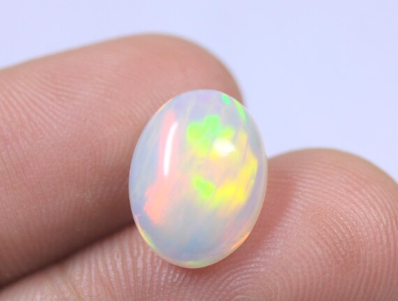 Honeycomb Ethiopian Opal Oval Cabochon, Welo Fire Loose Opal Use For Jewelry, October Birthstone