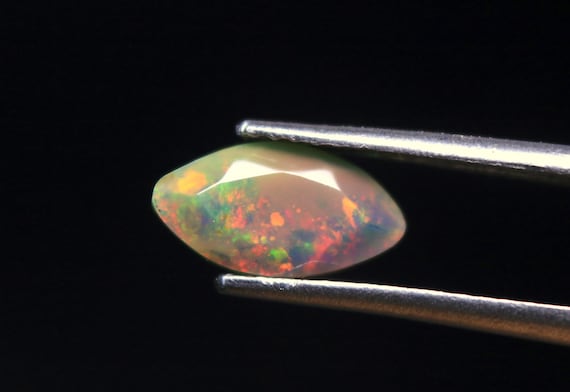 AAA+ Natural Ethiopian Opal Gemstone for jewelry Making, Play of Color Black Opal Stone