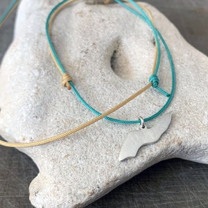 Ikaria Necklace Icarus Silver Pendant - Ikaria Jewelry - Adjustable Two-Tone Lacing - Ικαρία Ασημένιο Κολιέ by Kleo Xirou