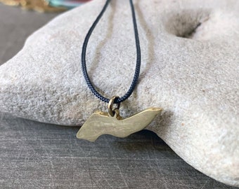 Ikaria Necklace - Κολιέ Ικαρία - Bronze Icarus Ikarian Island Pendant Jewelry by Kleo Xirou