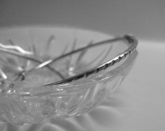 Wrapped Wire Mycenaean Bangle Chunky Silver Bracelet  by Kleo Xirou
