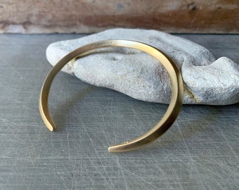 Gold Viking Cuff - Nordic Torc Bracelet - Celtic Norse Arm Ring Bangle - Chunky Thick Open Back - by Kleo Xirou