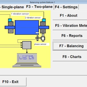 Portable Dynamic Balancer & Vibration Analyzer Balanset-1A | Dual-Channel Rotor Balancing Tool for Industrial Machinery image 9