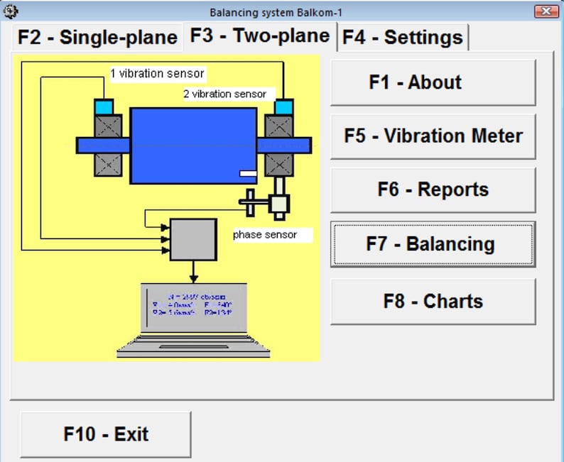 Portable Dynamic Balancer & Vibration Analyzer Balanset-1A | Dual-Channel Rotor Balancing Tool for Industrial Machinery image 9