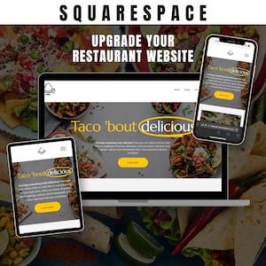 Restaurant Website Template For Squarespace | Squarespace Template