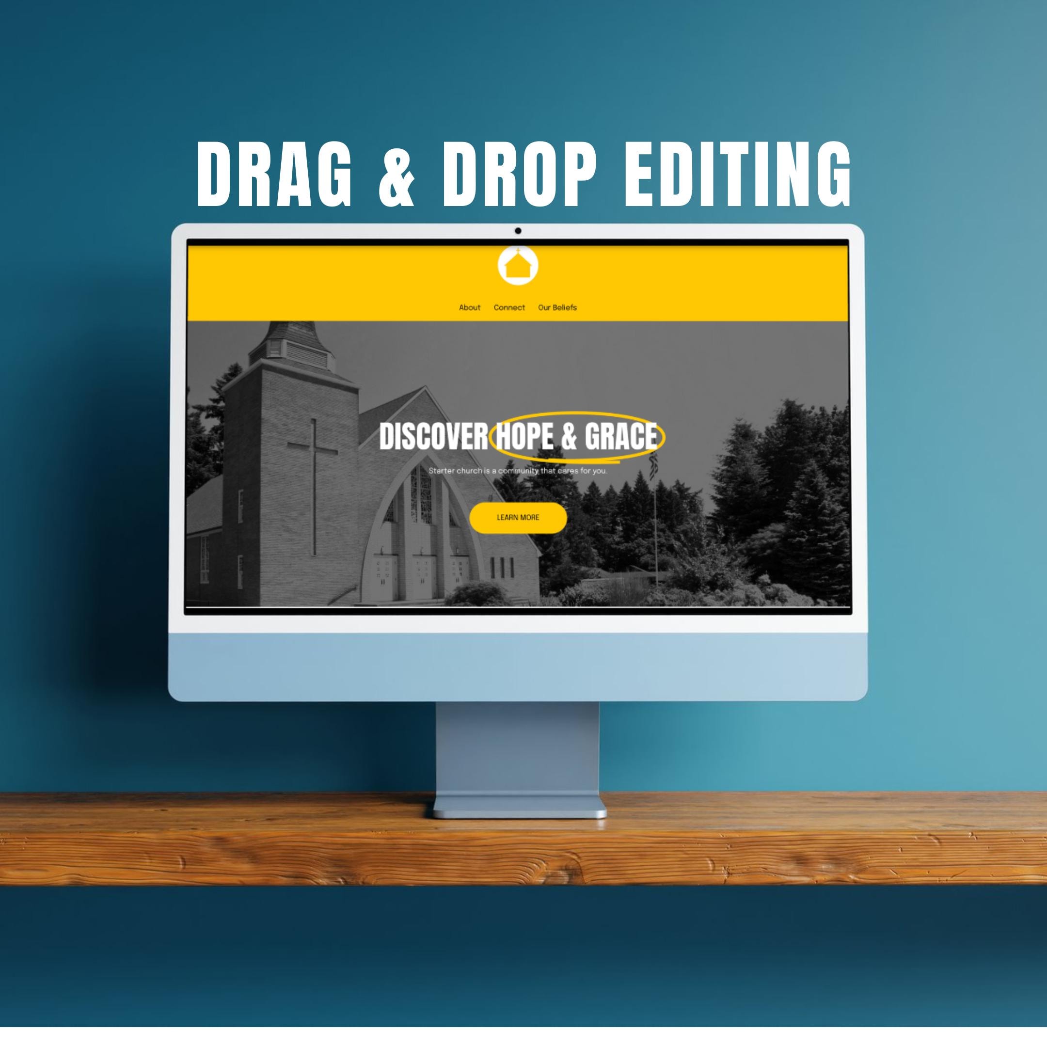 Church Website Squarespace Template Super Easy Editing Etsy