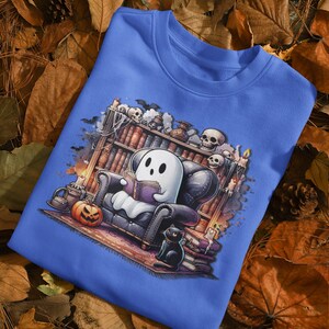 Geist Lesebücher Sweatshirt, Bibliothekar Geist Halloween, Halloween Lehrer Sweatshirt, Halloween Shirt, Lehrer Geschenk, Boo Schule.