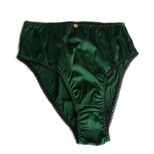 Selene High Waist Silk Panties image 9