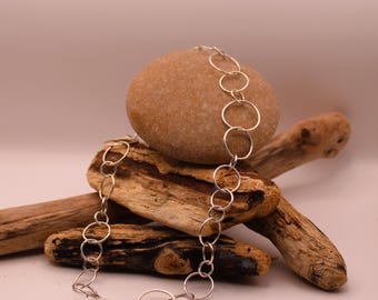 Simple Sterling Silver Chain Link Necklace