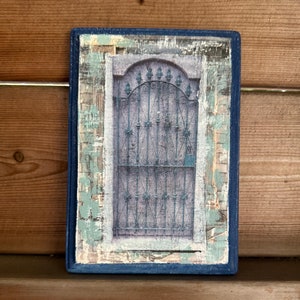 No Going Back, Portale, Sfocatura, Mausoleo, Porta, Unico, Conveniente, Belle arti, Unico, Piccolo, 5 x 7, Legno, Pannello, Cancello, Texture, Miniatura