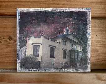 Burlington, Gothic, 6 x 7, House, Windows, Ornate, Building, Tiny Art, Miniature, Fine Art, Affordable Art, Photography